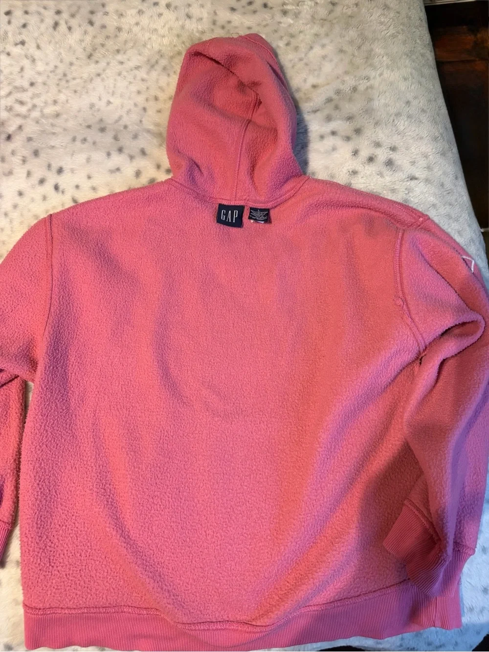GAP Hot Pink Hooded Pullover with White Logo
